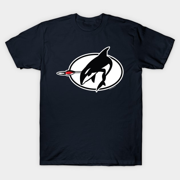 Whale logo top on shirt